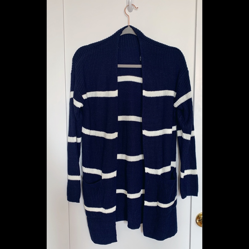 Pink clover never worn Size S navy cardigan.